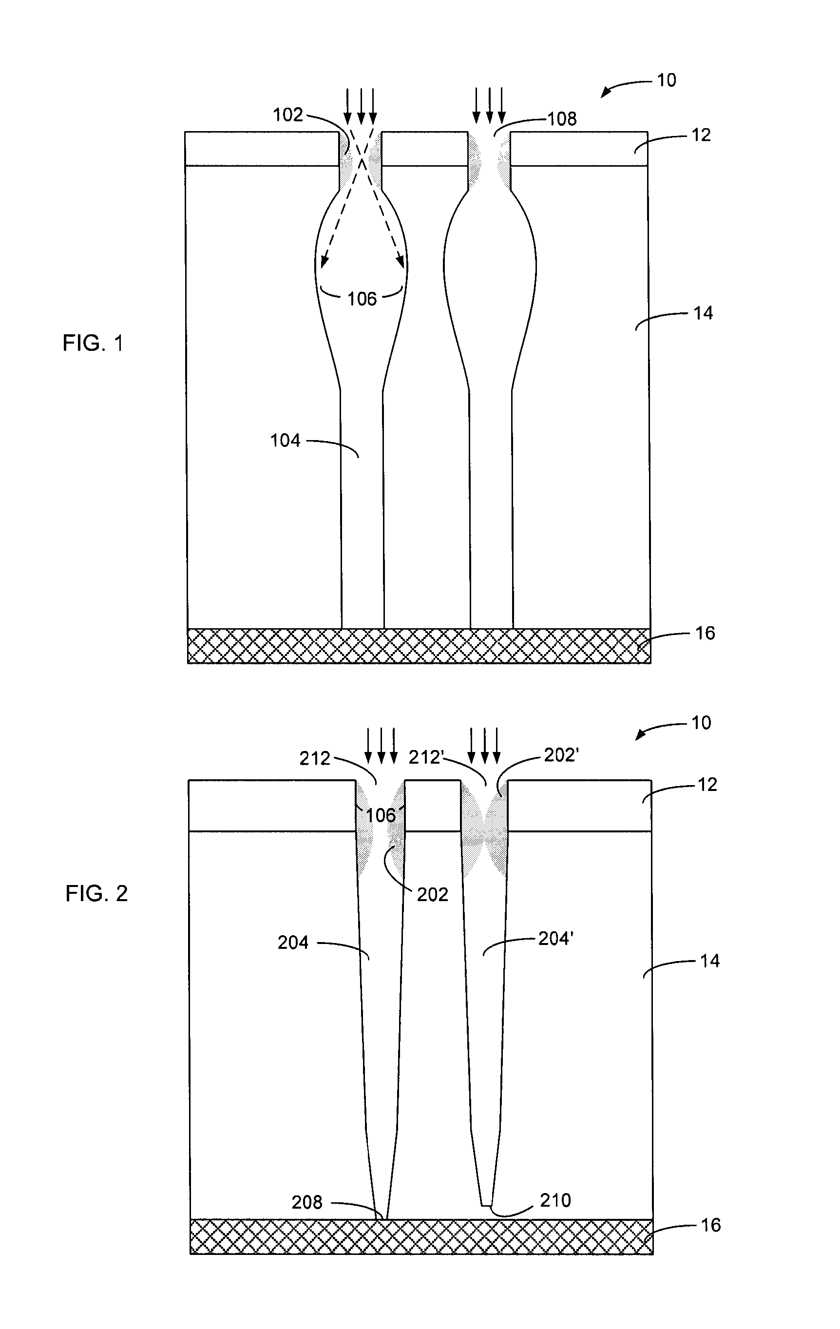 Method of etching high aspect ratio features in a dielectric layer