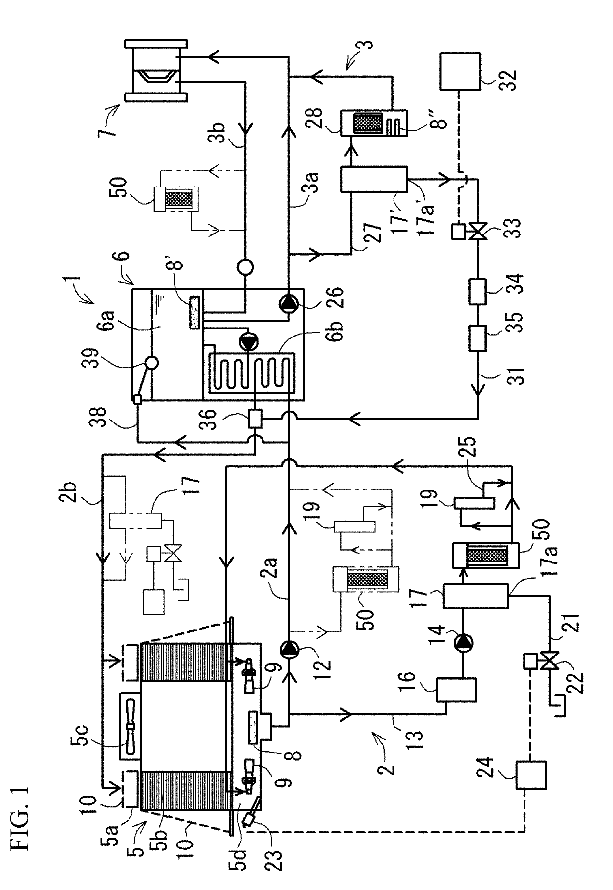 Tourmaline treatment device and cooling water circulation system including same