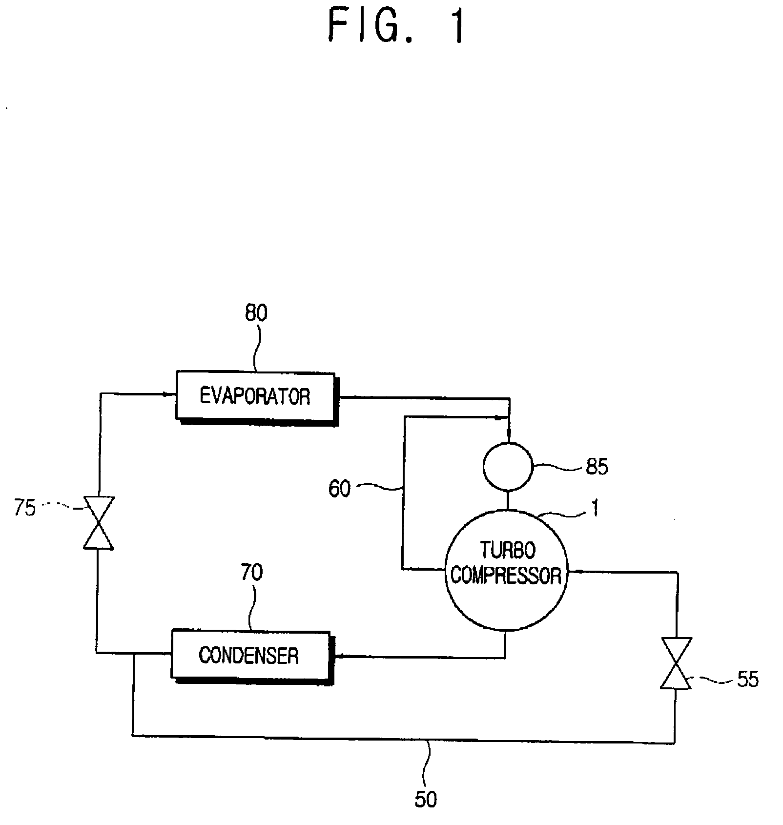 Refrigerating apparatus with turbo compressor