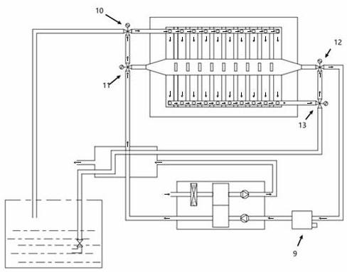 Large aluminum air battery pressurizing and drying system and pressurizing and drying control method thereof