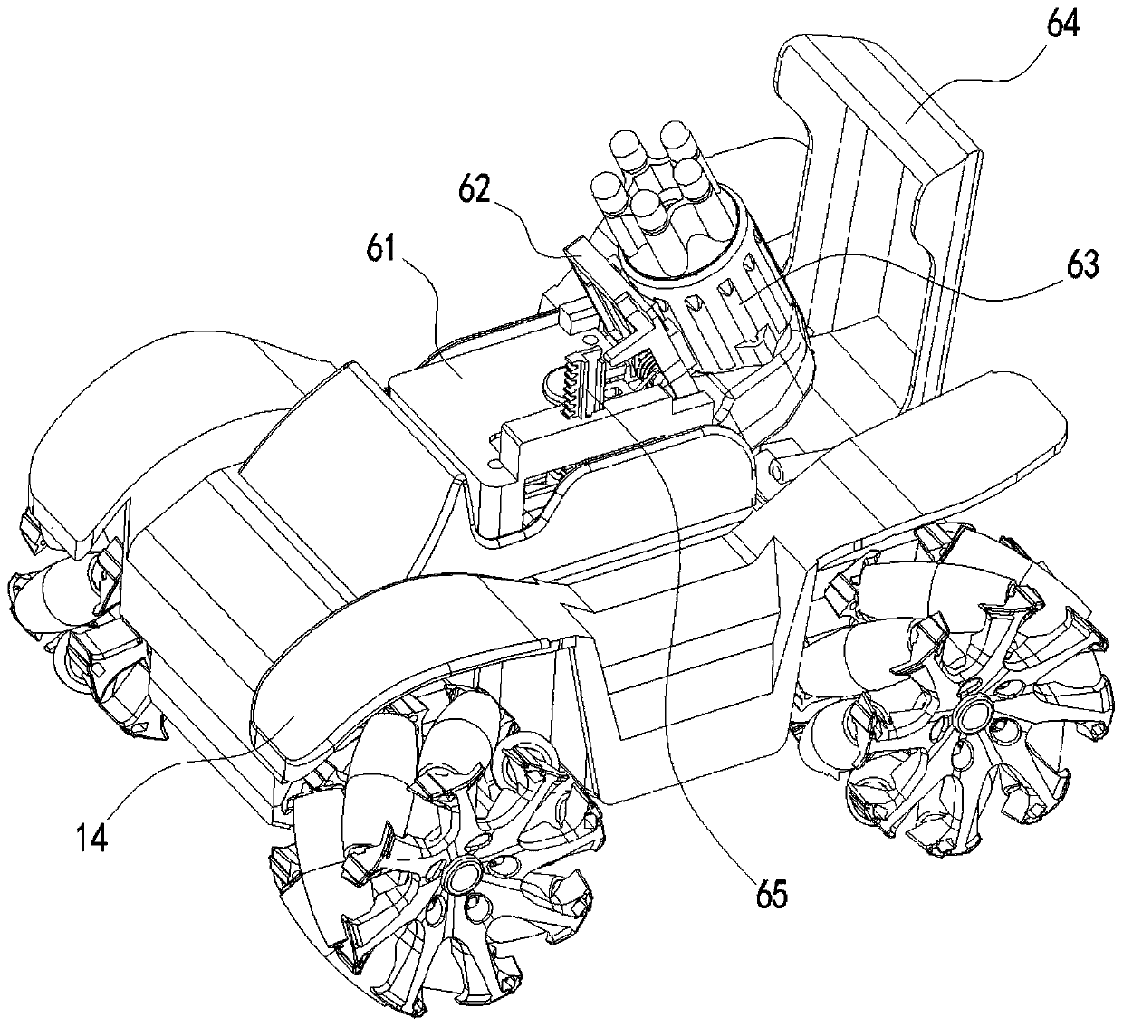 Remote control car with simple servo control system