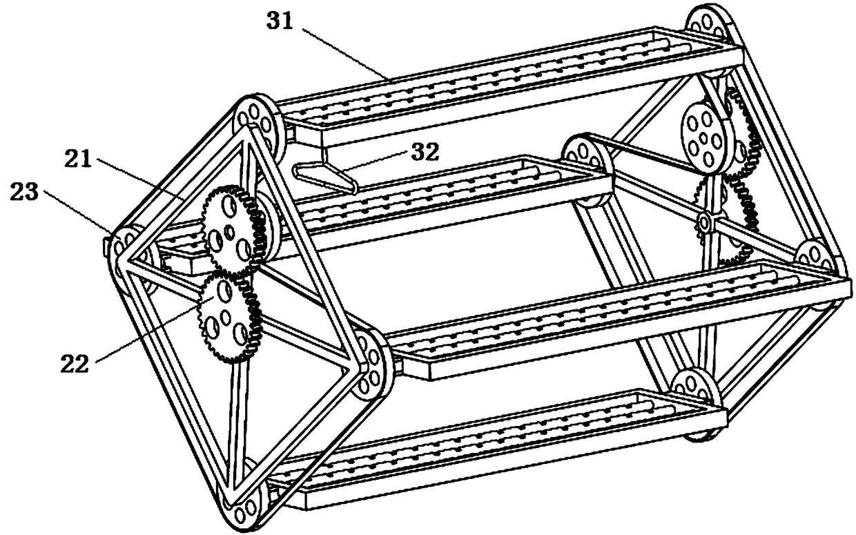 Automatic rotating and lifting clothes hanger for apparel industry