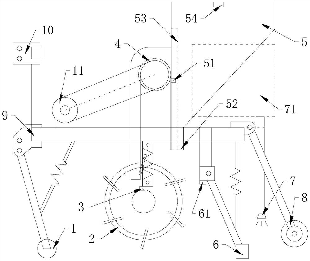 A sugarcane single-bud precision sowing planting method