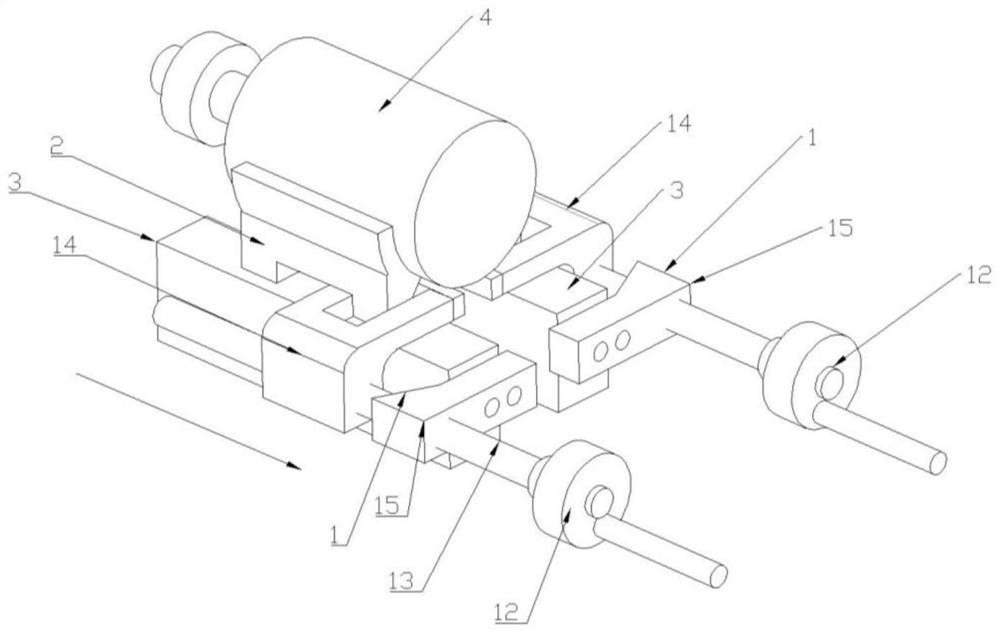 Rapid motor dismounting and mounting tool and dismounting and mounting method