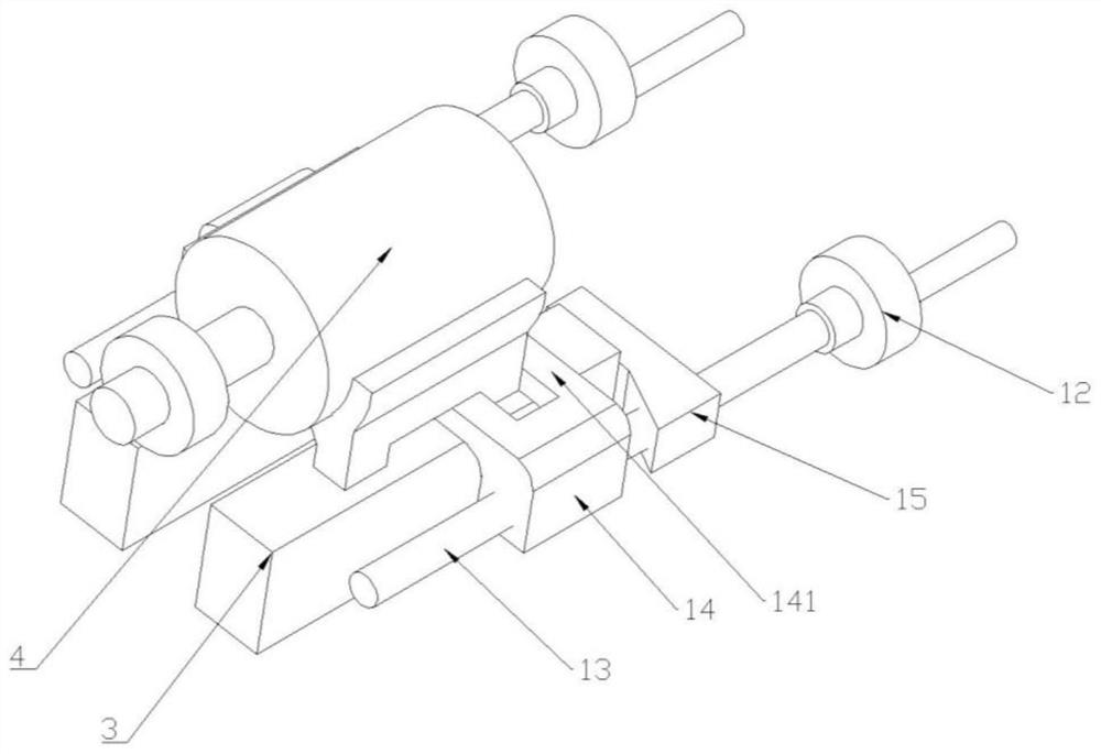 Rapid motor dismounting and mounting tool and dismounting and mounting method