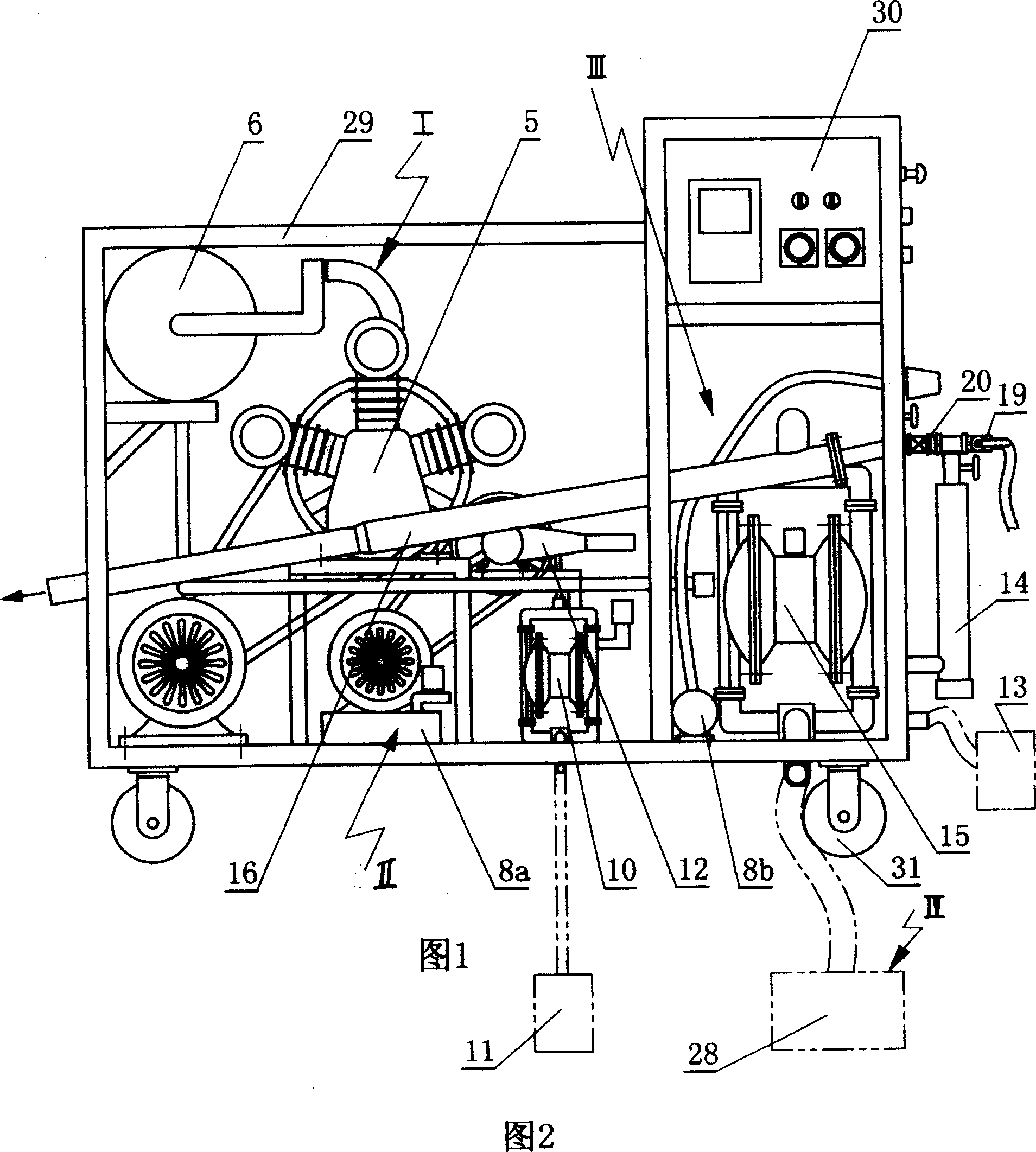 Preparation method of light foam concrete and its main machine