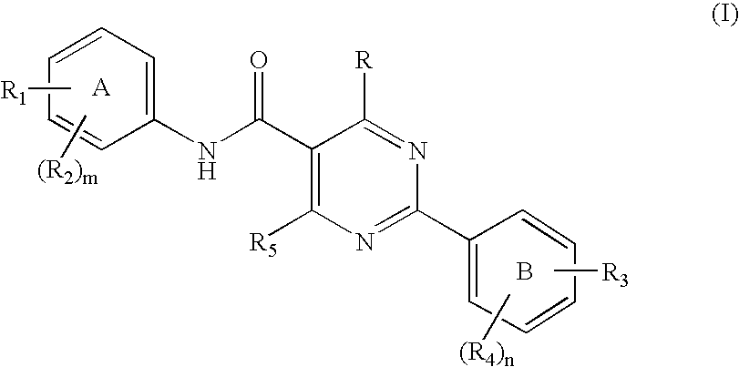 Novel pyrimidine carboxamides