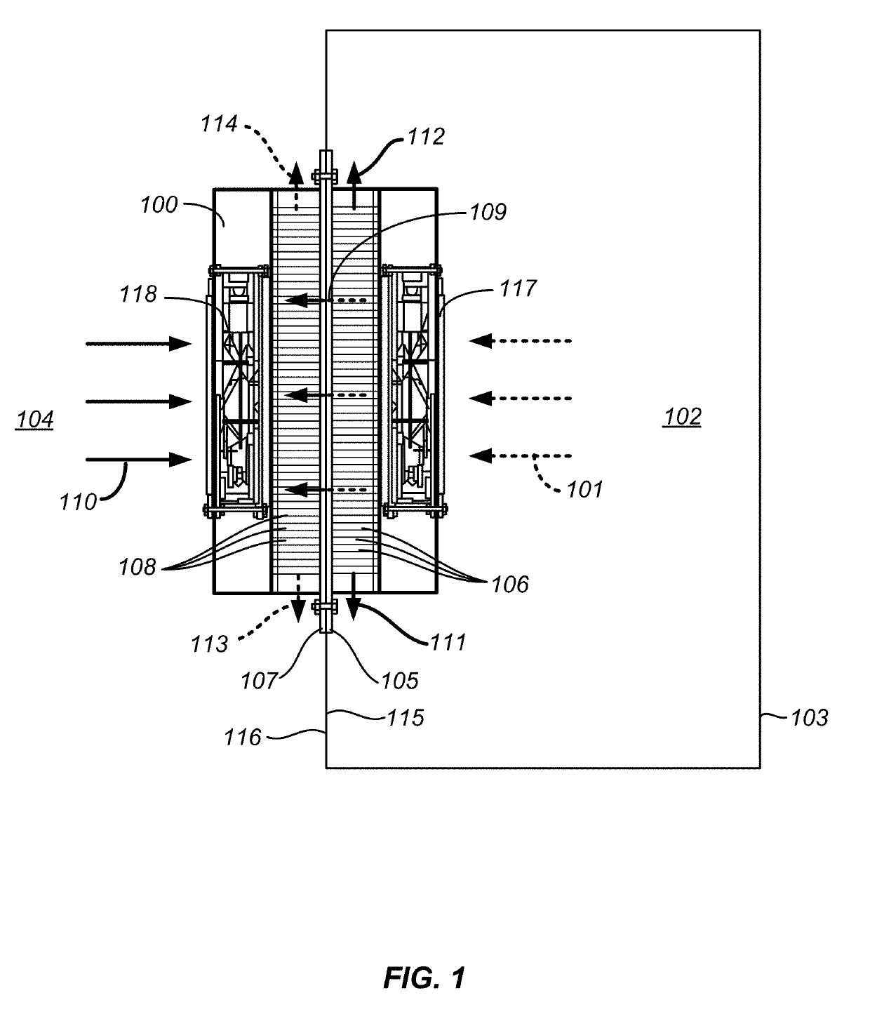 Heat exchanger assemblies and methods for cooling the interior of an enclosure