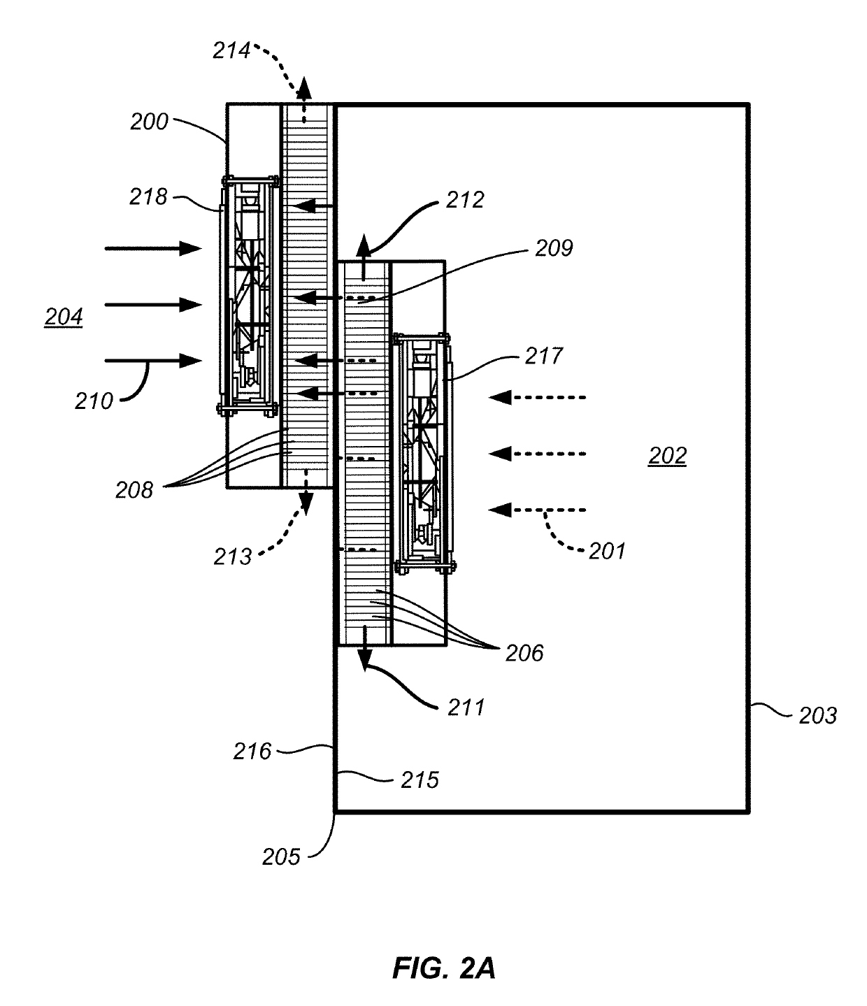 Heat exchanger assemblies and methods for cooling the interior of an enclosure