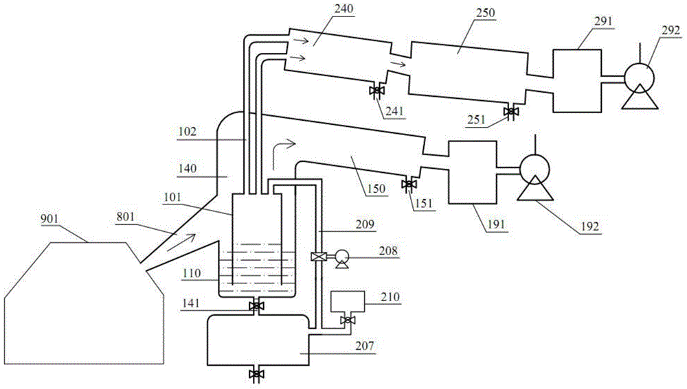 Method and device for condensing magnesium vapor generated by evaporation and heat absorption of magnesium liquid and coproducing refined magnesium