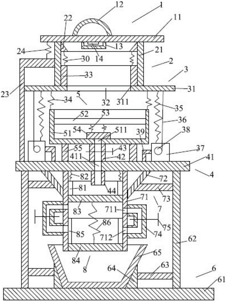 Sludge treatment purification system used in industry field