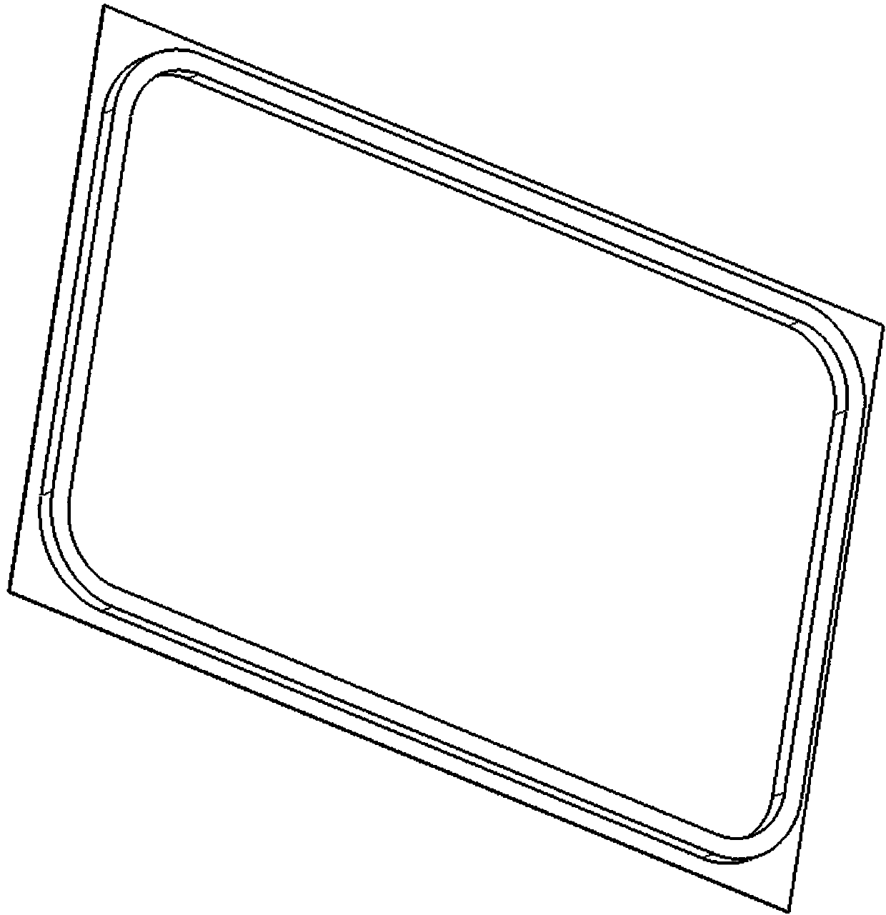 Sandwich structural carbon fiber subway window frame and manufacturing method thereof