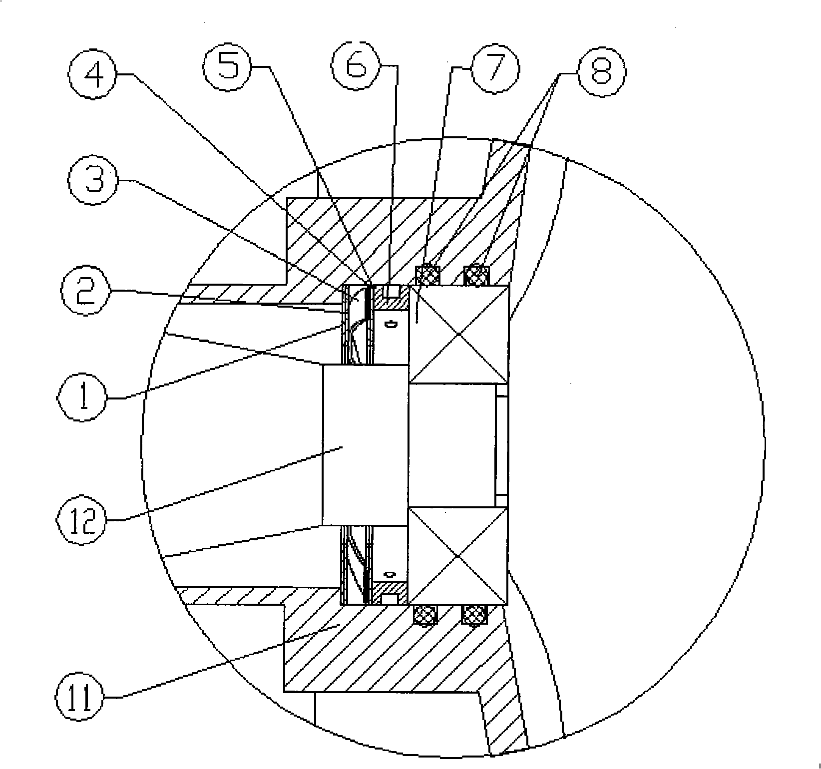 Microminiature turbine jet rotor swirling control method