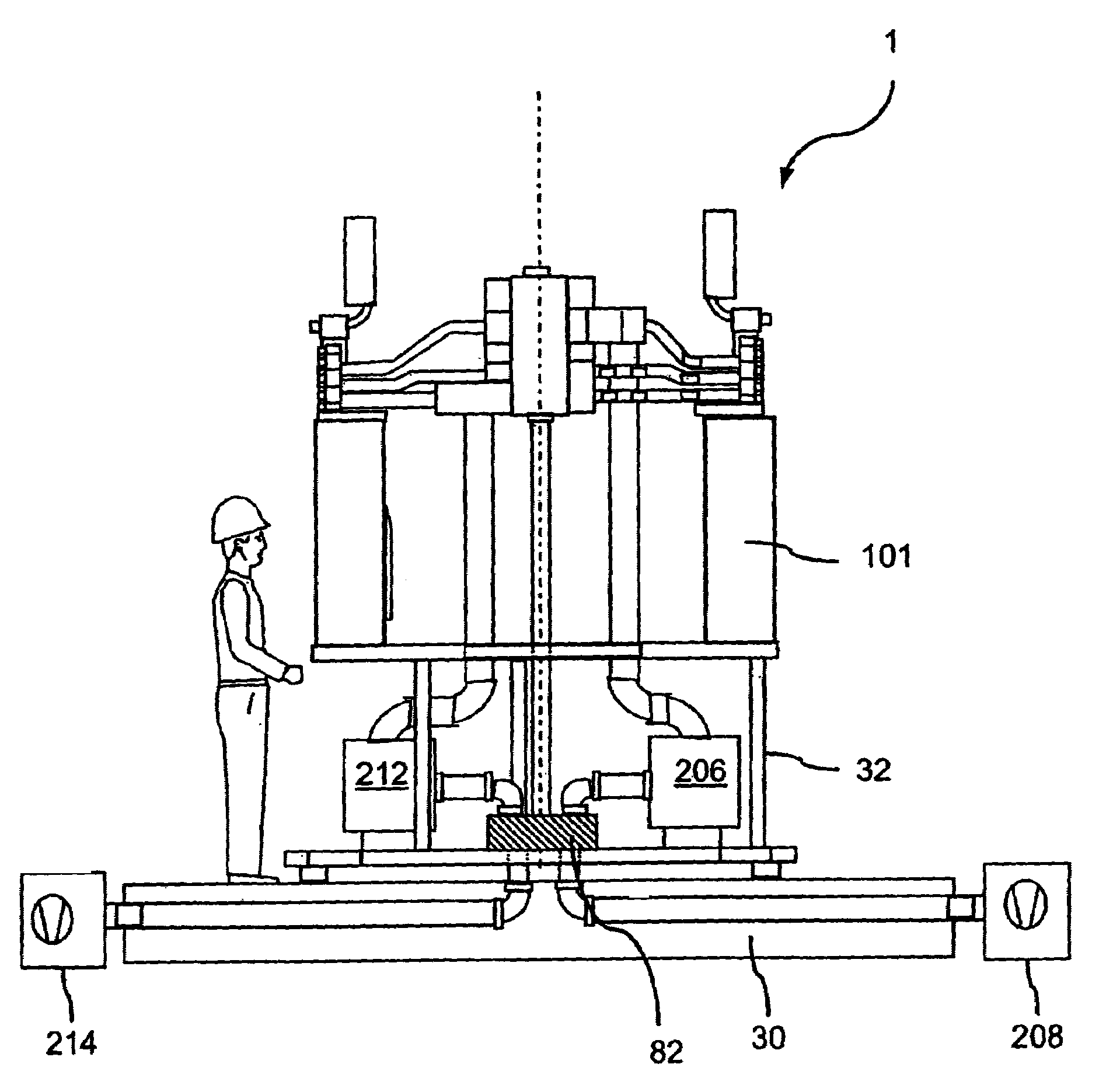 Apparatus for treating workpieces