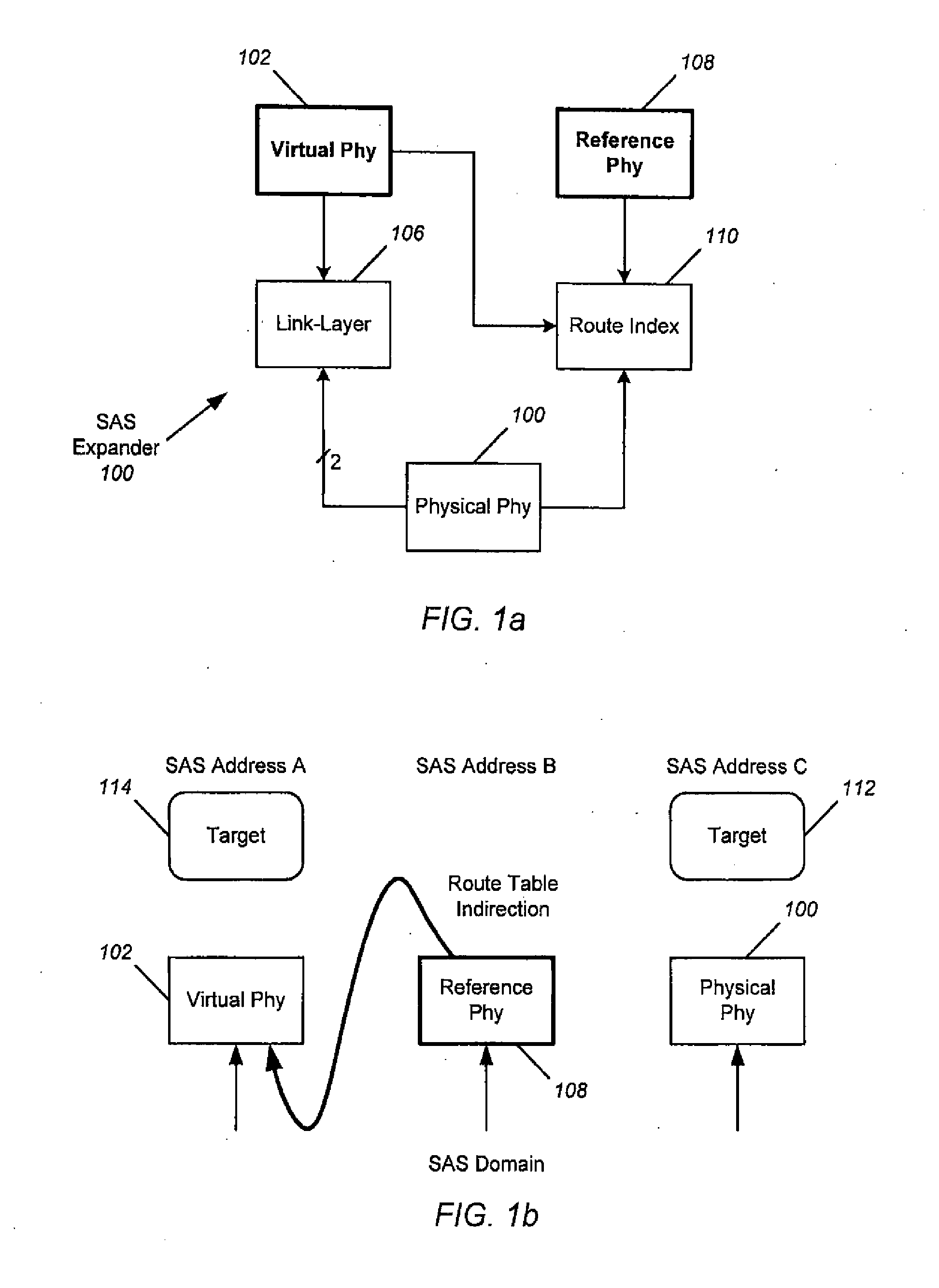 SAS reference Phys for virtualization and traffic isolation