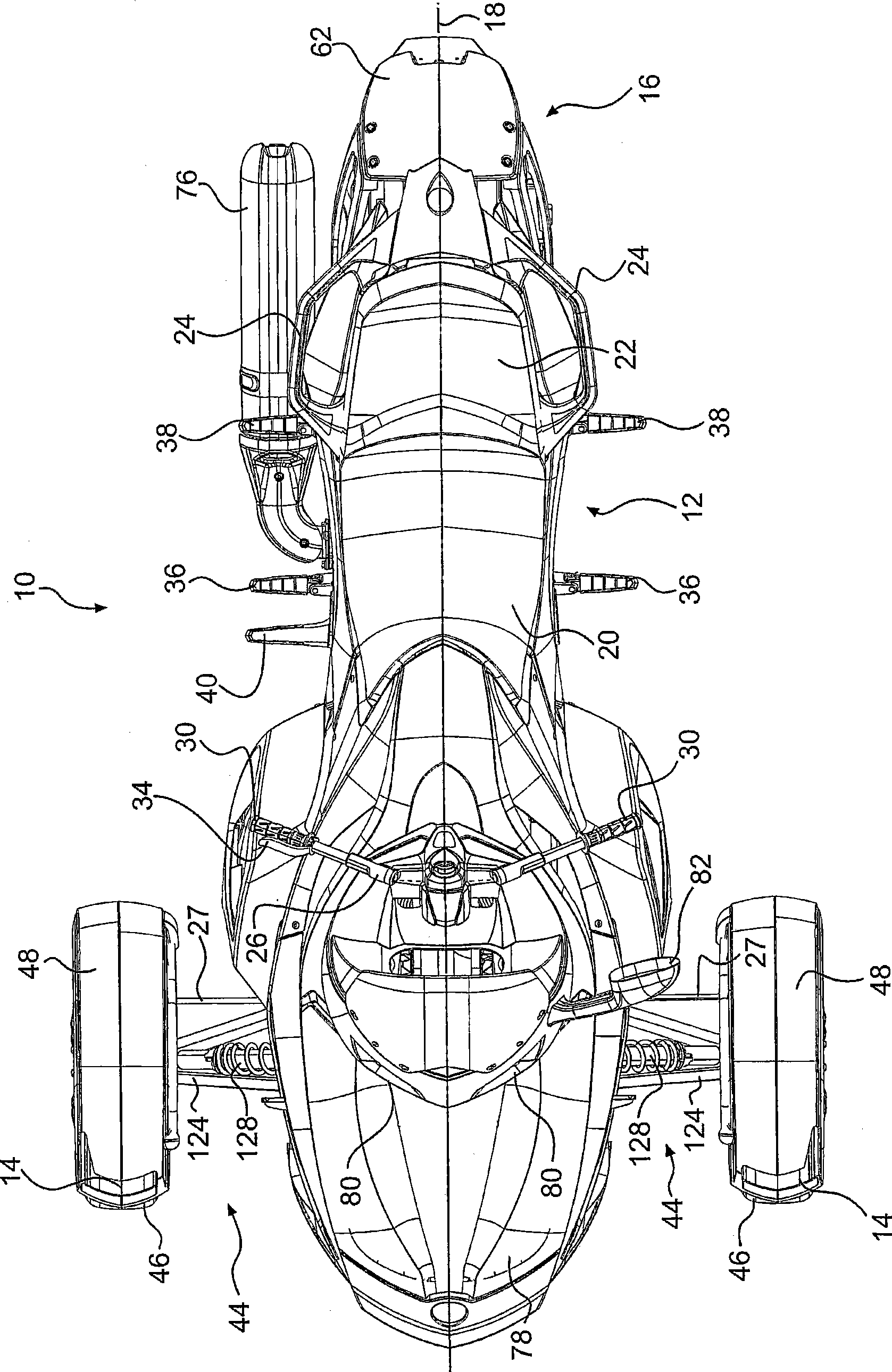 Riding/striding type wheeled vehicle and frame thereof