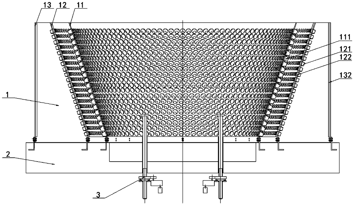 Explosive environment simulation device for protected vehicle bottom