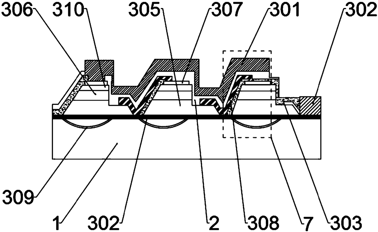 Semiconductor diode chip structure and lamp illumination component thereof