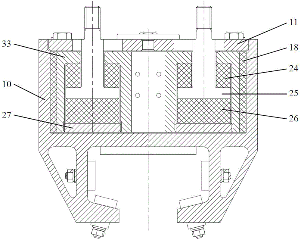 Damping slide block device for high-speed rocket sled test