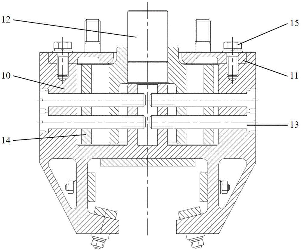 Damping slide block device for high-speed rocket sled test