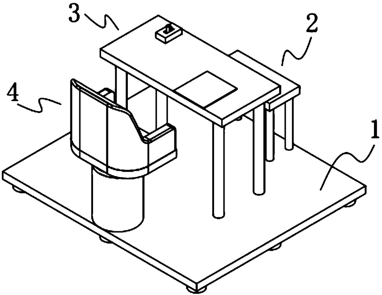 Device for proofreading position of heart when measuring blood pressure