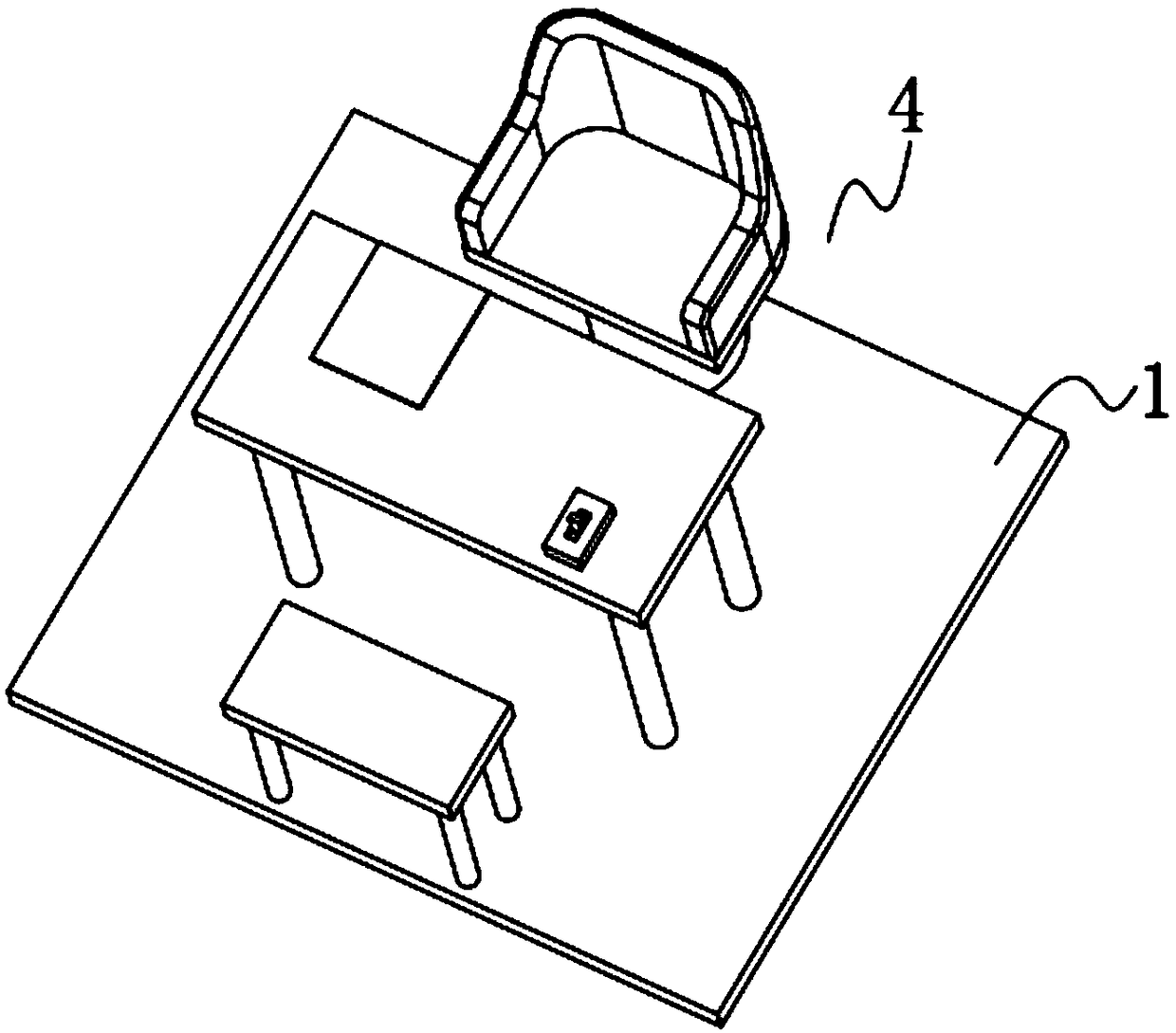 Device for proofreading position of heart when measuring blood pressure