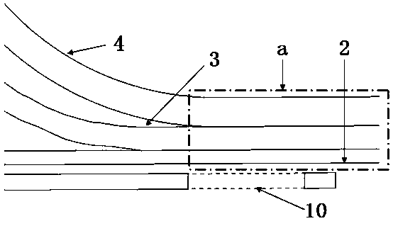 Connecting structure of stiffening beam and side wall assembly on front wheel cover