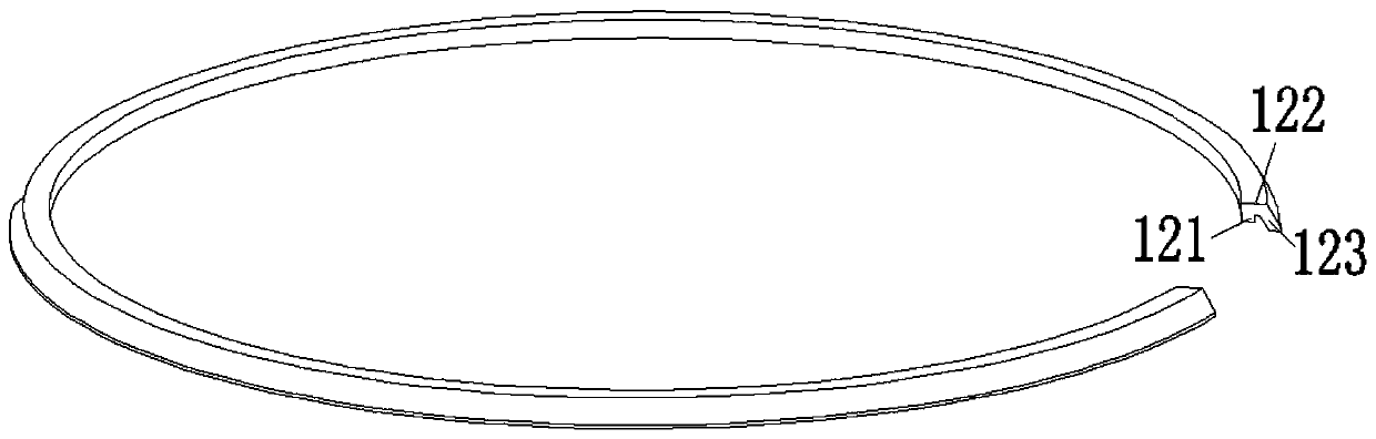 Rotating surface ring structure and watch with same