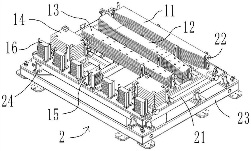 Automatic taking device for stand column parts