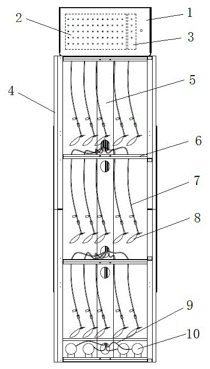 Multi-gas-circuit gas autoinjection instrument