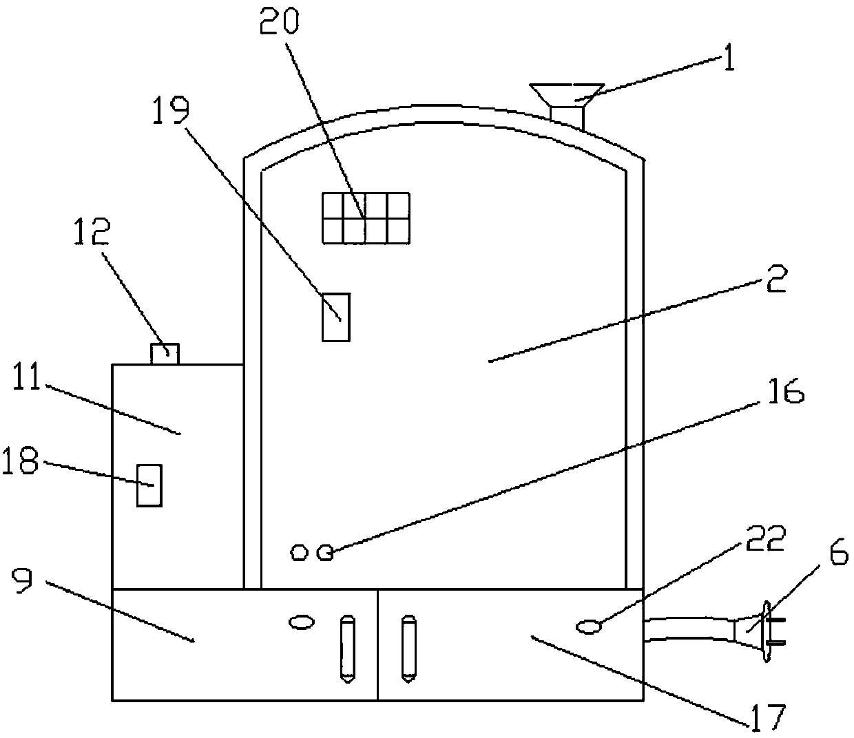 Biopharmaceutical stirring device with cleaning function