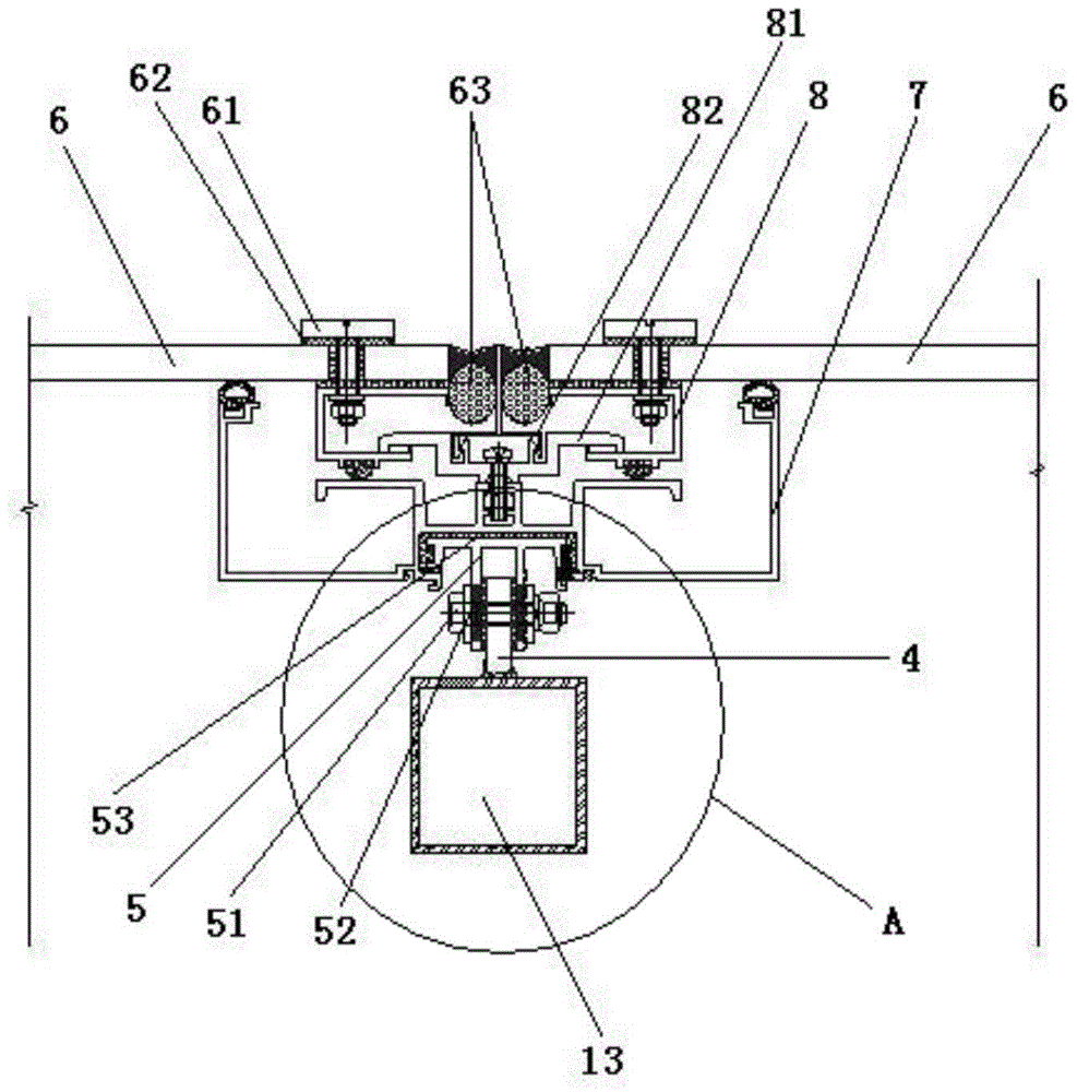 Construction method of hollow transparent plate roof system with special-shaped curved surface