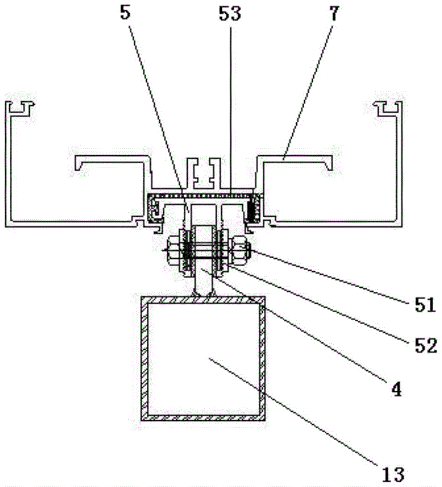 Construction method of hollow transparent plate roof system with special-shaped curved surface