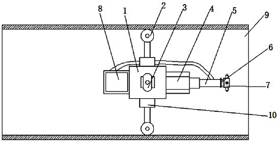 Mechanical arm applicable to spray coating of pipeline inner wall