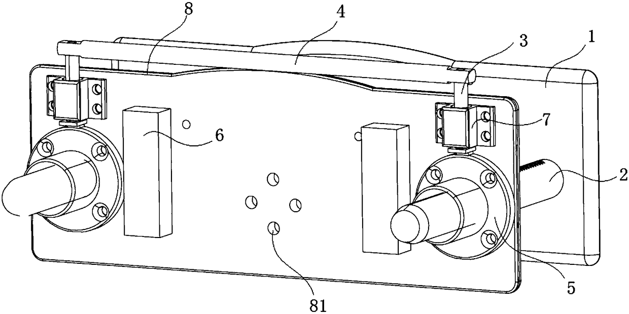 Mammary gland fixing device used in magnetic compatible supine mammary gland operation