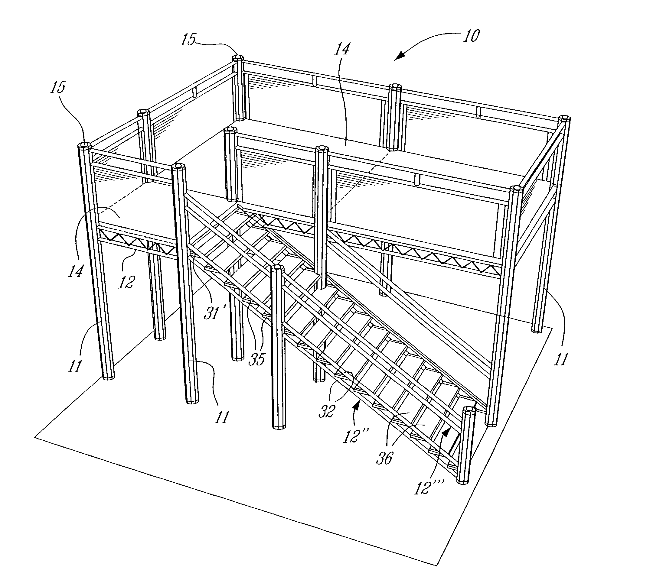 Modular transportable floor decking system