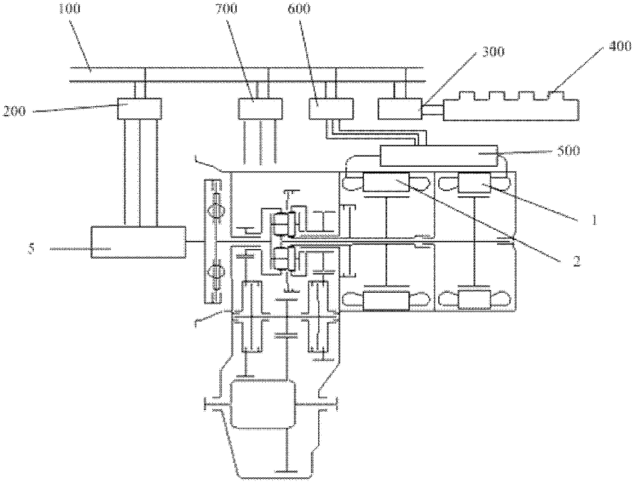 Dual-mode hybrid power transmission device and hybrid power transmission system