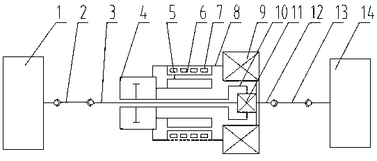 Three-in-one electric driving axle for electric vehicle and control method thereof