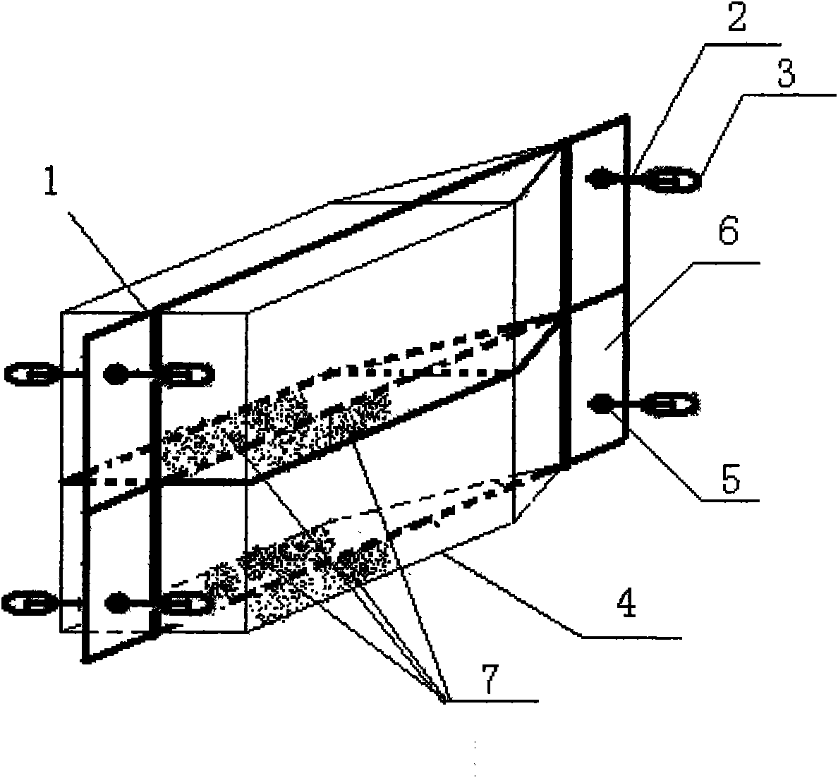 Breach cut-off device and cut-off method