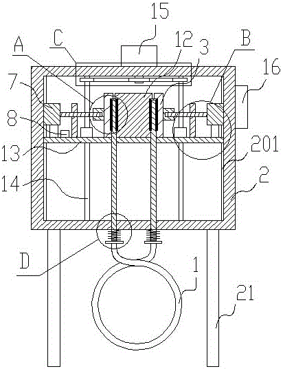 Portable tightening hemostatic device