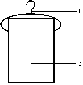 Writing board type hanger