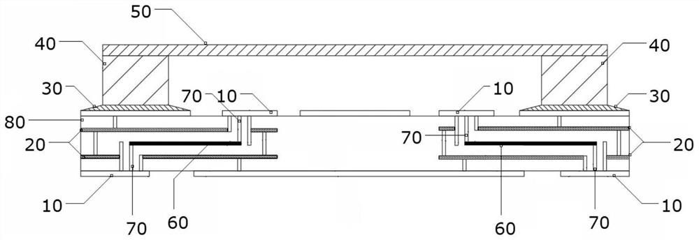 Radio frequency SiP ceramic packaging shell and manufacturing method thereof