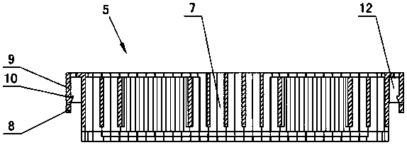 Separated combined type plastic crawling ladder for large-scale inspection well