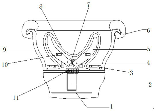 Bionic hand chest massage device