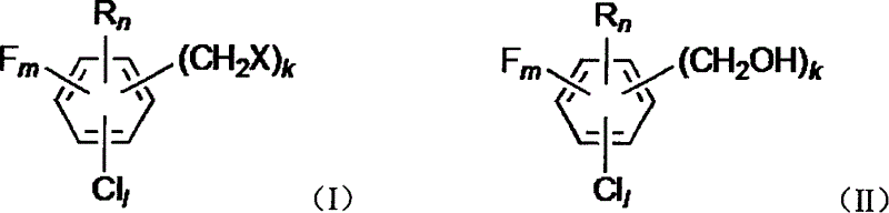 Method for producing substituted benzyl alcohol by continuous process and its apparatus