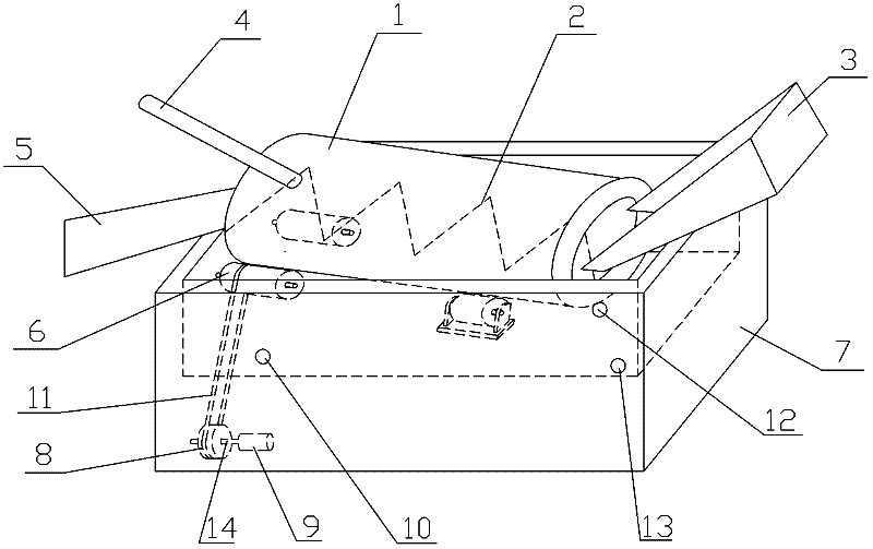 Spiral medicinal material cleaning machine