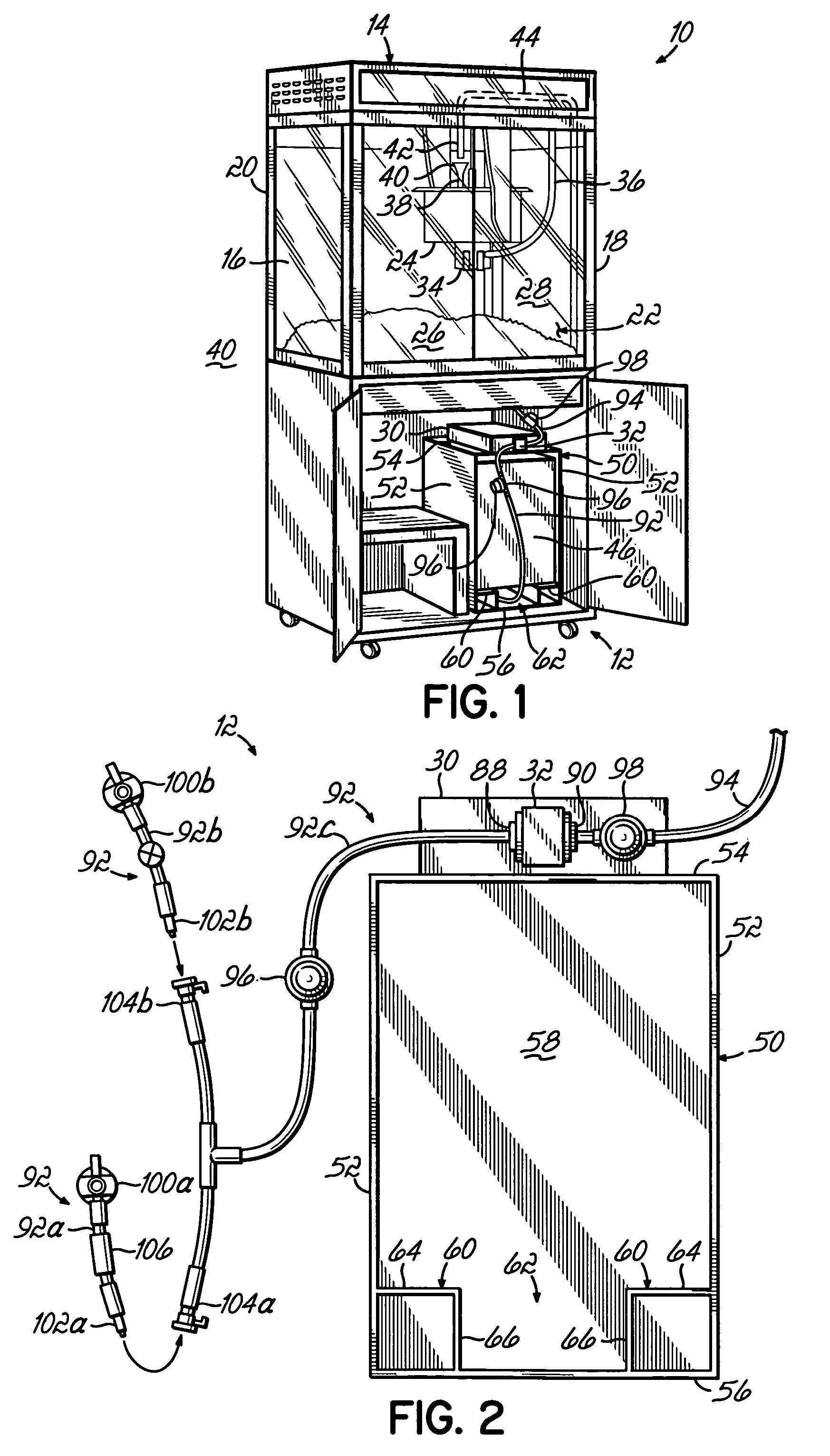 Oil delivery system for a popcorn popping machine