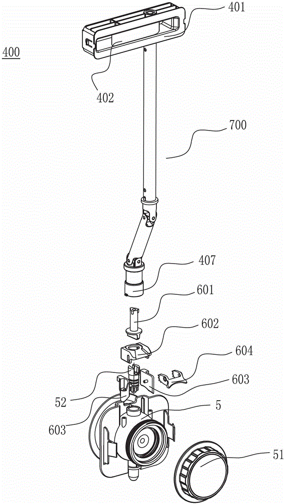 Valve opening-closing device used for compound type medium-sized bulk container and container