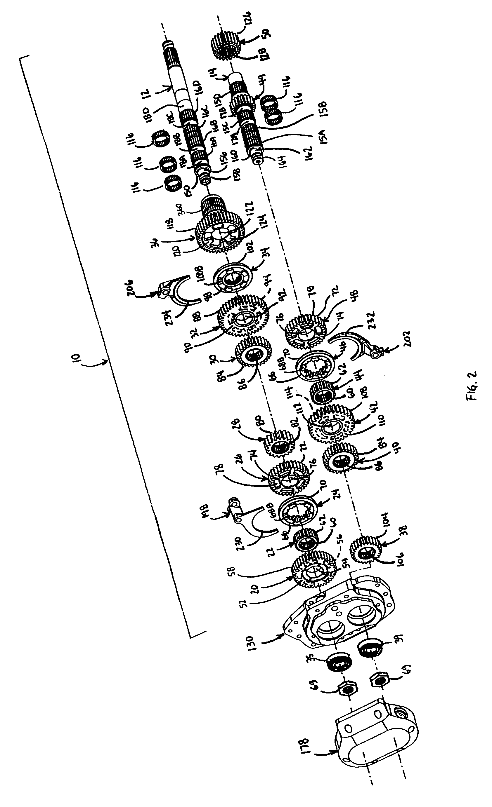 Six speed motorcycle transmission