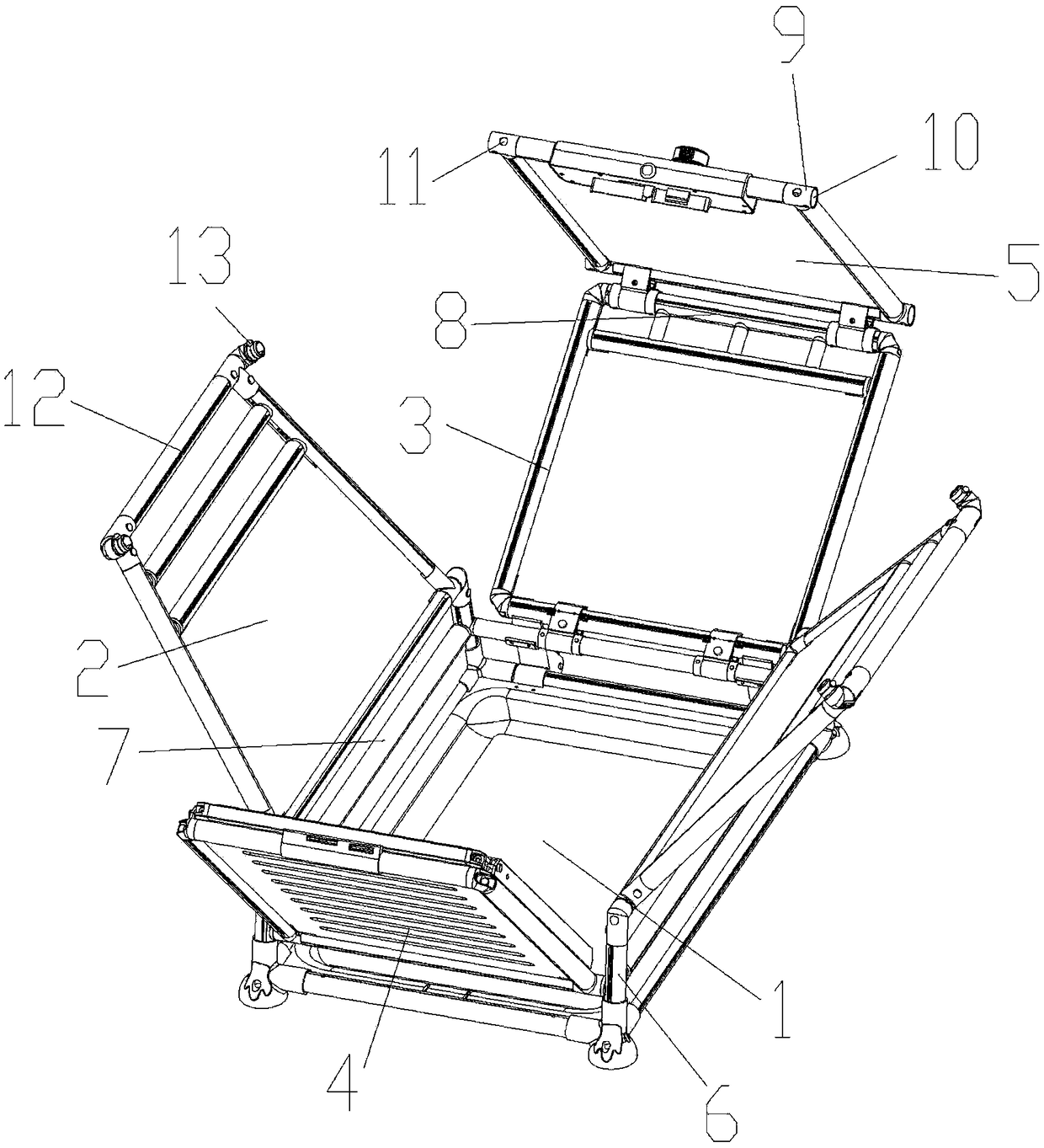 Portable foldable pet cage